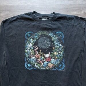 Vintage 1998 Bill Bell Astrology Space Wizard Long Sleeve Shirt Men's Size 2XL